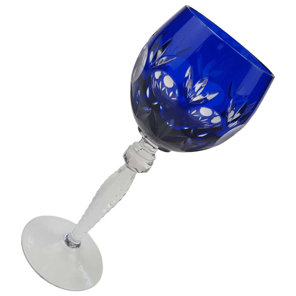 [129338] Weinglas Weinrömer Römerglas Römer Überfangglas Kobaltblau Blau gebraucht - sehr gut Bild 2