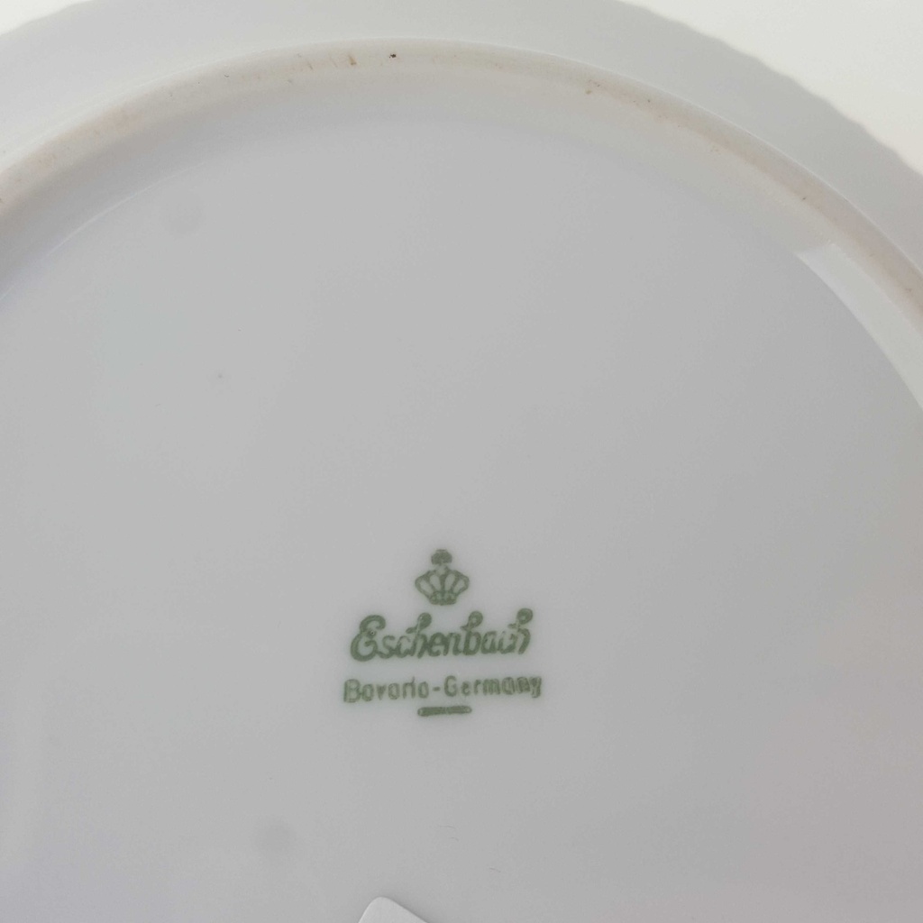 [129367] Schüssel 18,3 cm Eschenbach Venedig Perlrand Grün Gold gebraucht - akzeptabel Bild 5