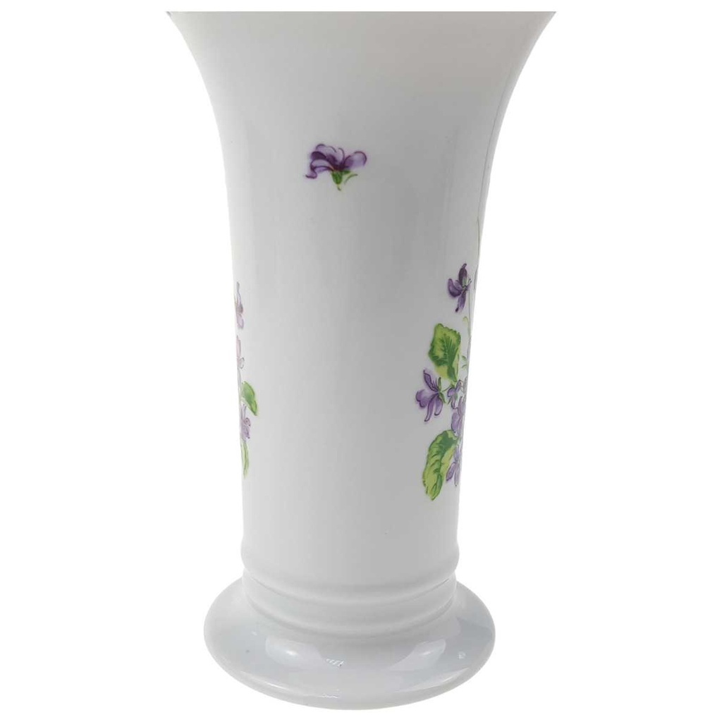 [129368] Tischvase 14,8 cm Wallendorf Blumendekor gebraucht - sehr gut Bild 4