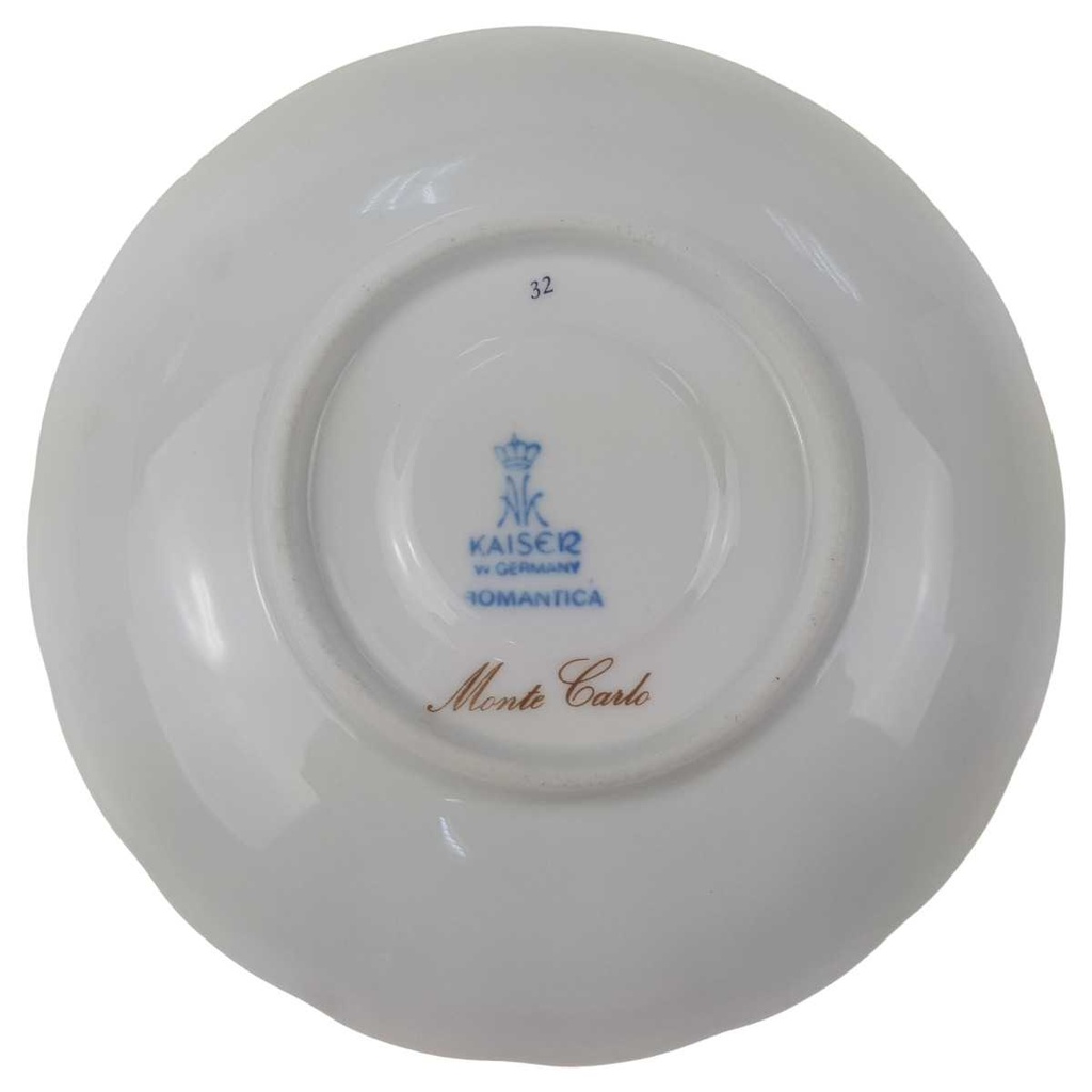 [129373] Untertasse für Kaffee Golddekor 14,3 cm AK Kaiser Porzellan Romantica Monte Carlo gebraucht - gut Bild 3