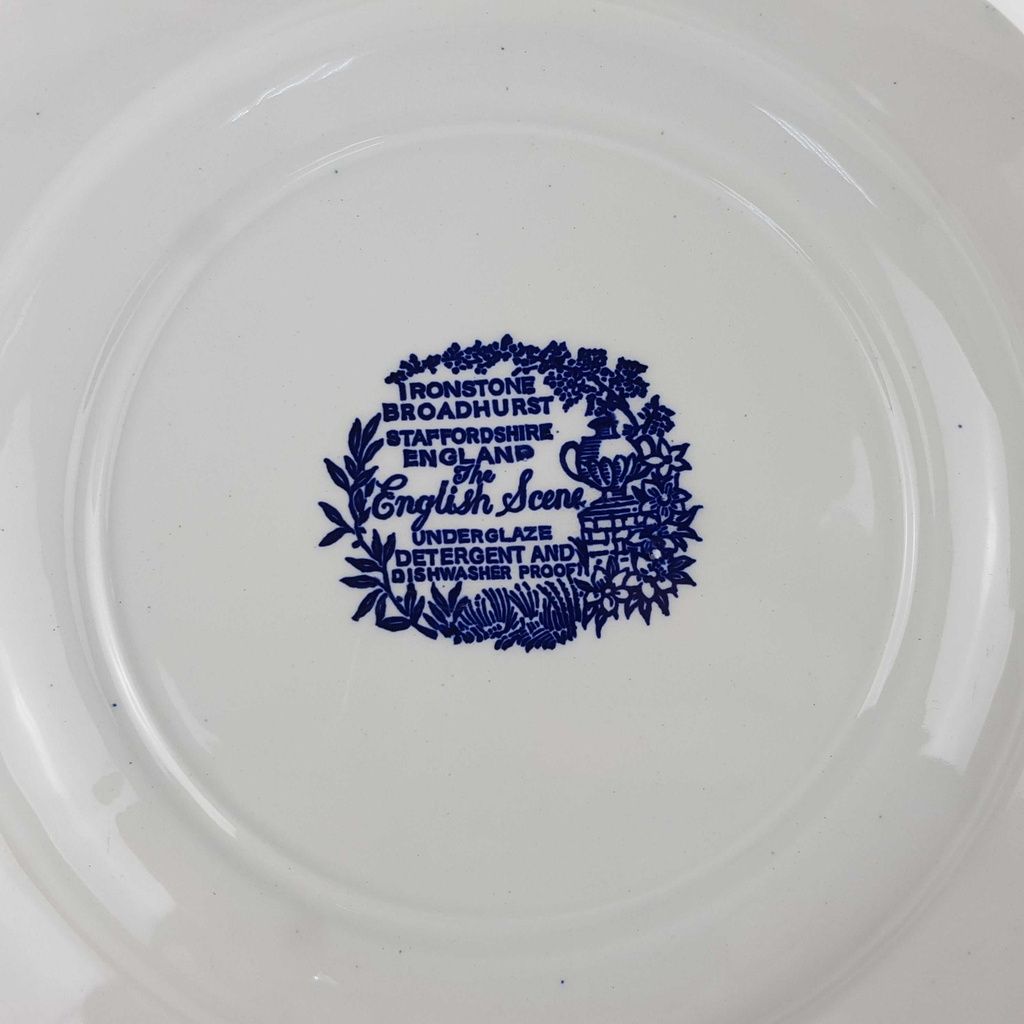 [129393] Speiseteller klein 22,5 cm Broadhurst The English Scene Blau gebraucht - gut Bild 2