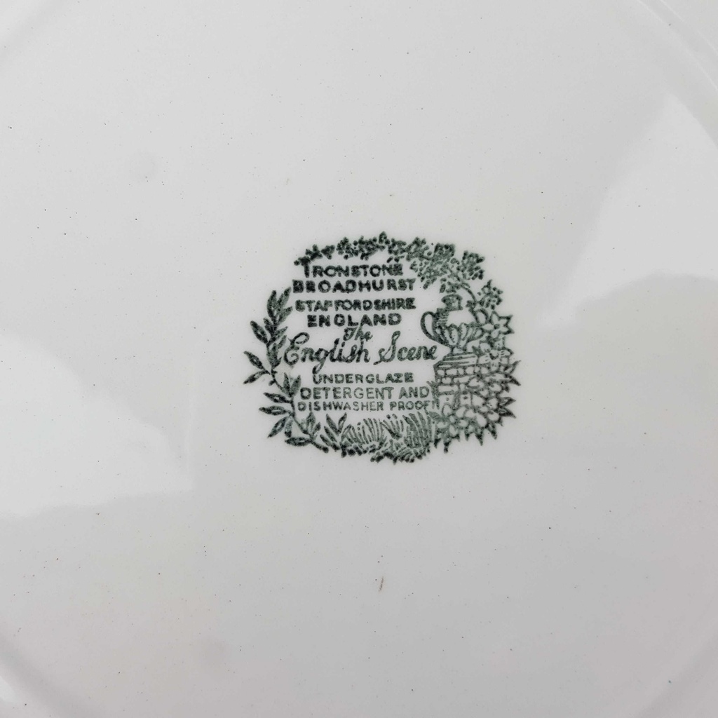 [129394] Speiseteller groß 24,3 cm Broadhurst The English Scene Blau gebraucht - sehr gut Bild 4