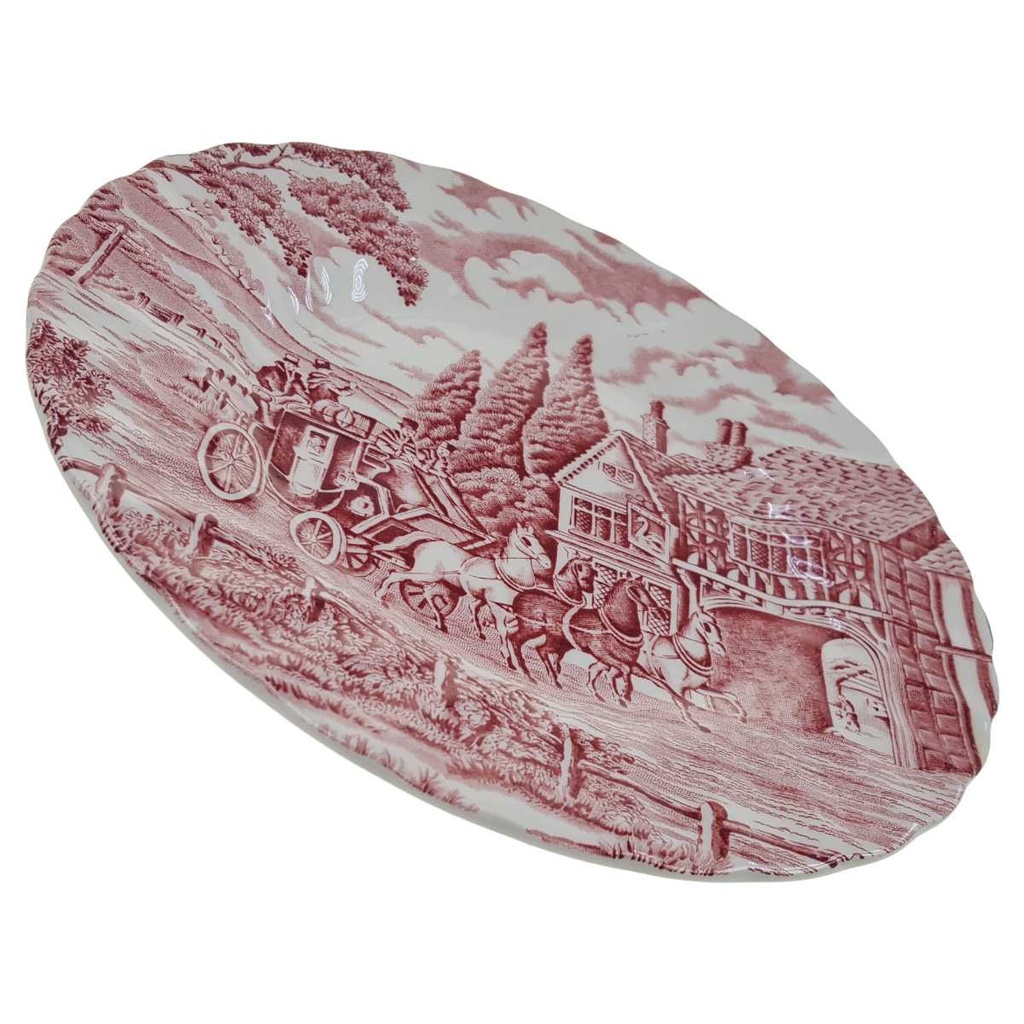 [1343906] Kuchenteller 19,6 cm Myott Royal Mail Rot Bild 2