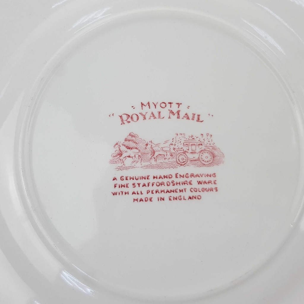 [1343906] Kuchenteller 19,6 cm Myott Royal Mail Rot Bild 3