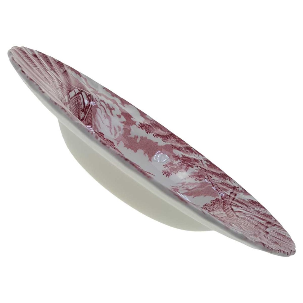 [1347679] Suppenteller 22,3 cm Myott Royal Mail Rot gebraucht - sehr gut Bild 3