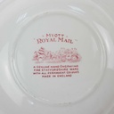 [1347679] Suppenteller 22,3 cm Myott Royal Mail Rot gebraucht - sehr gut Bild 4