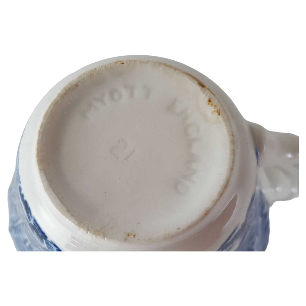 [1371674] Kaffeetasse Tasse Myott Country Life Blau Innen Henkeldekor gebraucht - gut Bild 2