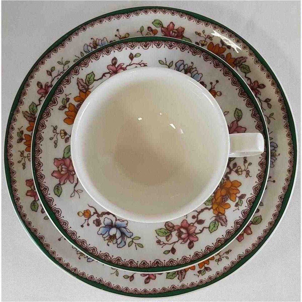 [15010932] Kaffeegedeck 3tlg Eschenbach Ceranova Asiatische Blüte gebraucht - gut Bild 3