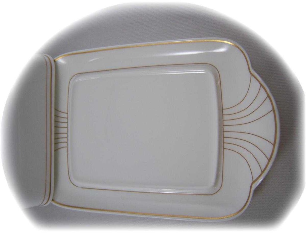 [150324143] Butterglocke Villeroy & Boch Arco Gold Bone China Mettlach Bild 3