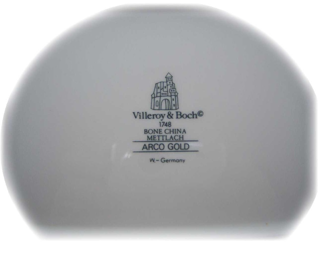 [150324143] Butterglocke Villeroy & Boch Arco Gold Bone China Mettlach Bild 4