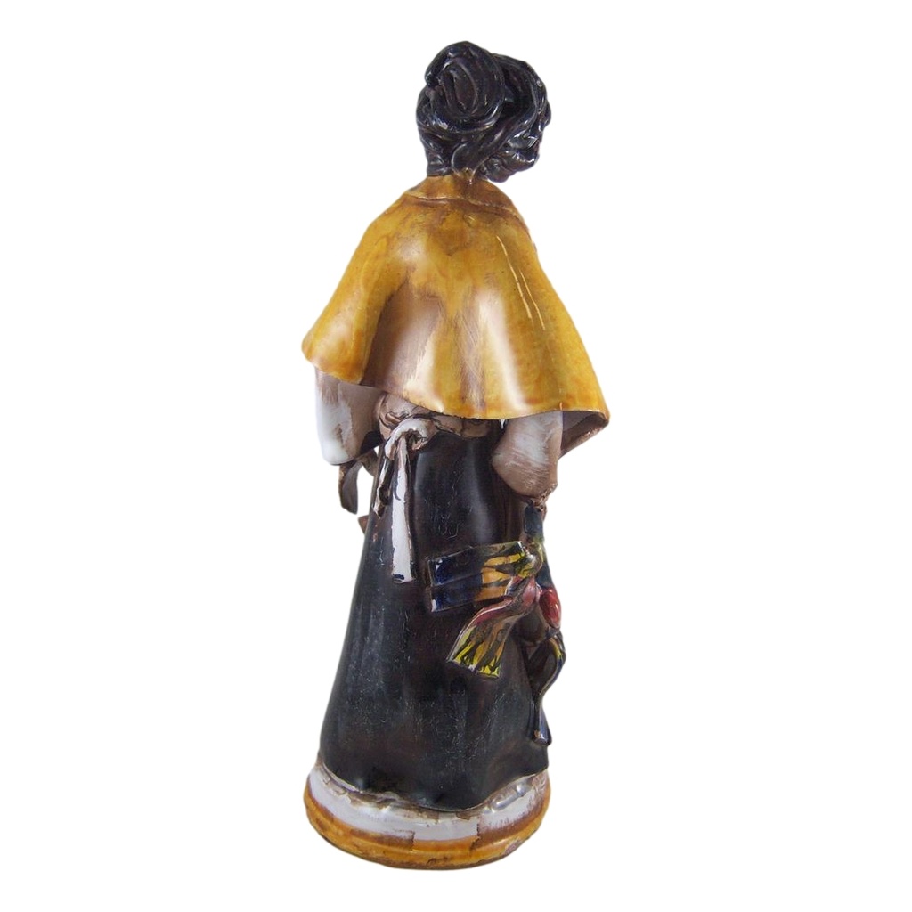 [150617181] Keramik Figur Skulptur Statue Dame Frau bunt H 26 cm Bild 2