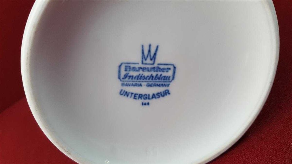 [150618191] Kaffeekanne 1,2 L Bareuther Indisch Blau Strohblume gebraucht - sehr gut Bild 5
