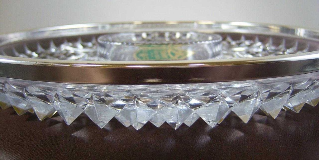 [150825400] Eierplatte mit Silberrand WMF Diadem gebraucht - gut Bild 3