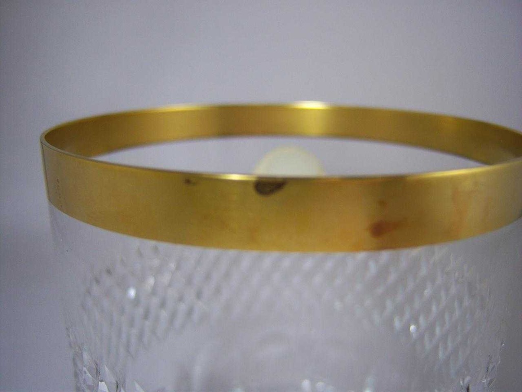 [1510297152] Whiskyglas Cristallerie Zwiesel Echt Bleikristall 24% mit Goldrand Bild 3