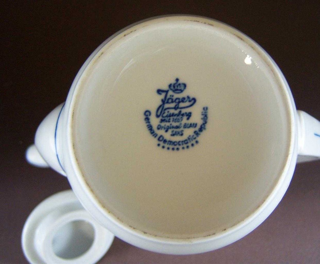 [151116846] Kaffeekanne 1,1 L Jaeger & Co Indisch Blau Strohblume Original Saks Bild 3
