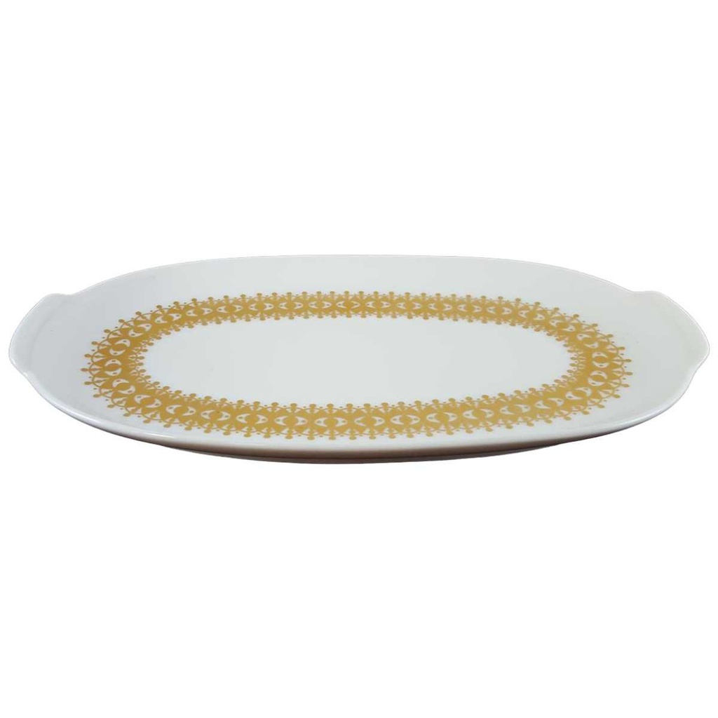 [151127884] Tablett für Milch und Zucker klein 19,8x11 cm Thomas Porzellan Rotunda Goldbordüre gebraucht - sehr gut Bild 2