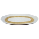 [151127884] Tablett für Milch und Zucker klein 19,8x11 cm Thomas Porzellan Rotunda Goldbordüre gebraucht - sehr gut Bild 2