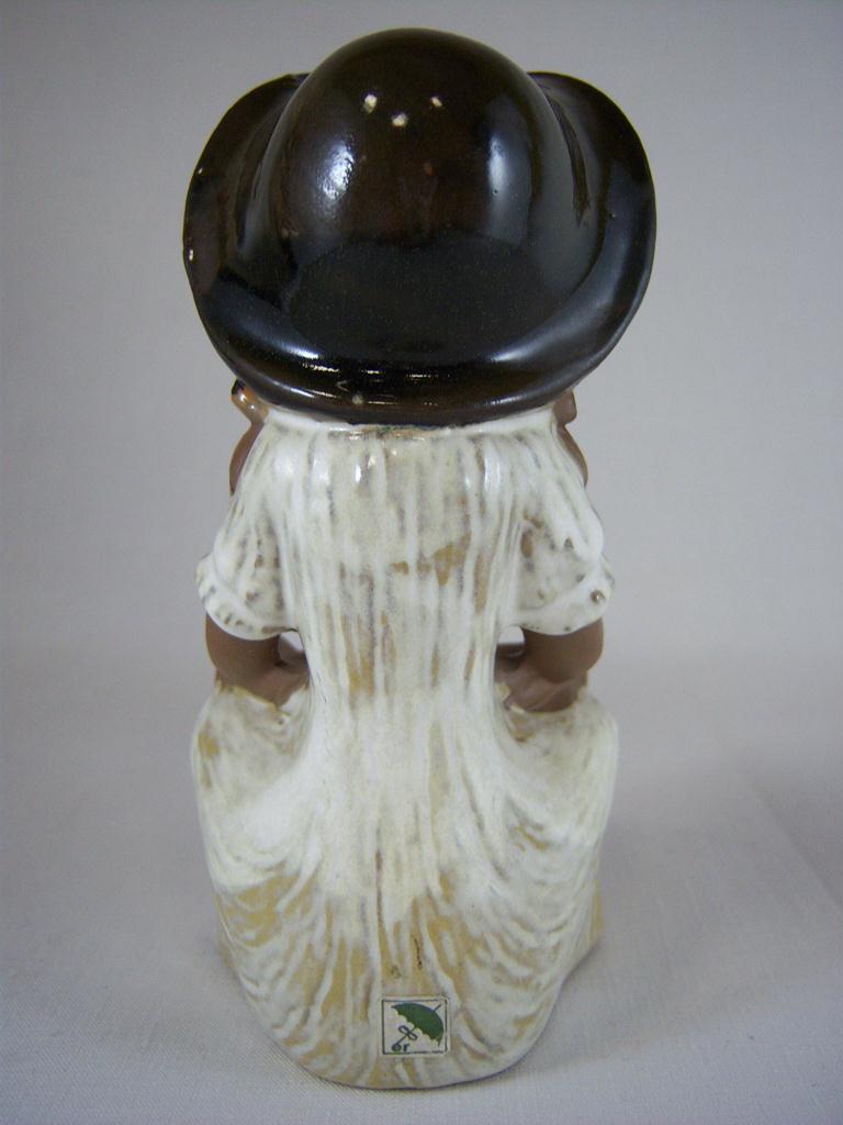 [1512181016] Tischvase Figur Skulptur Figürchen 14 cm Schirmer Braun gebraucht - sehr gut Bild 3
