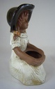 [1512181016] Tischvase Figur Skulptur Figürchen 14 cm Schirmer Braun gebraucht - sehr gut Bild 4