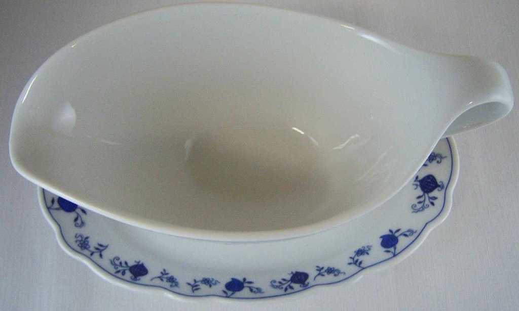[1512221023] Sauciere 1tlg Marienbad Ingres Weiss Zwiebelmuster gebraucht - sehr gut Bild 3