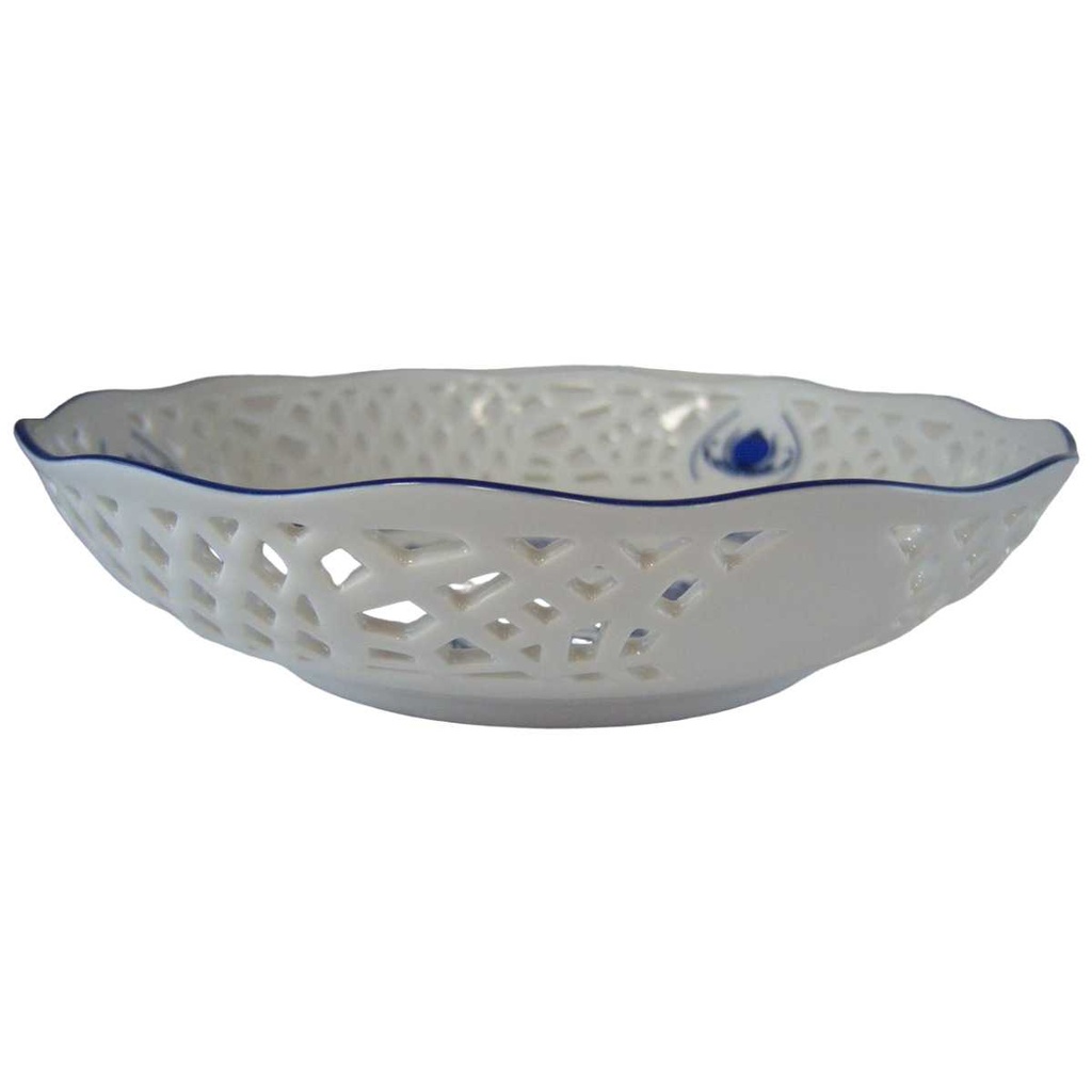[1512231031] Schale mit Durchbrucharbeiten Durchbrucharbeit 19,2 cm Marienbad Ingres Weiss Zwiebelmuster gebraucht - sehr gut Bild 2