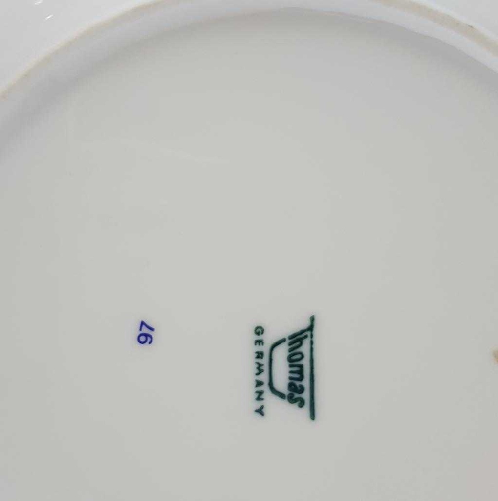 [1512301050] Suppenteller 22 cm Thomas Porzellan Rotunda Goldbordüre gebraucht - gut Bild 3