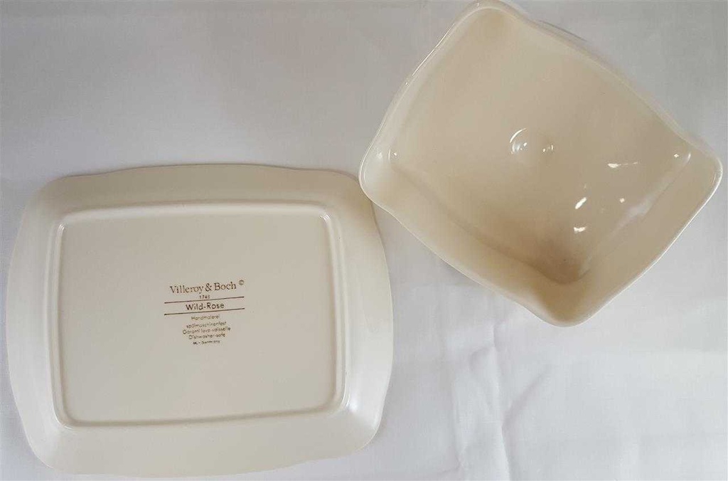 [160120101] Butterdose 2tlg Villeroy & Boch Wildrose gebraucht - sehr gut Bild 4