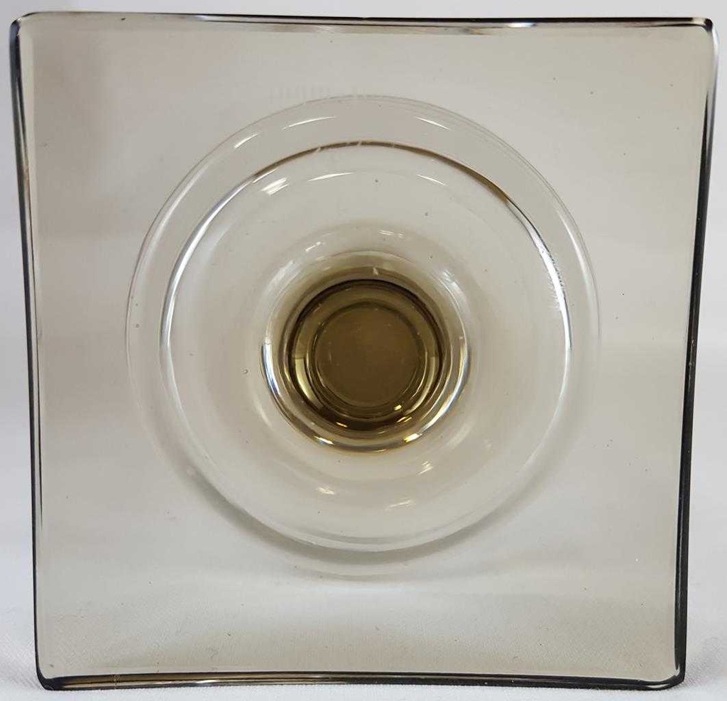 [160122123] Weinglas Weinrömer Überfangglas Rosenthal Rauchglas Georg Jensen Berlin Eckiger Fuß gebraucht - sehr gut Bild 3