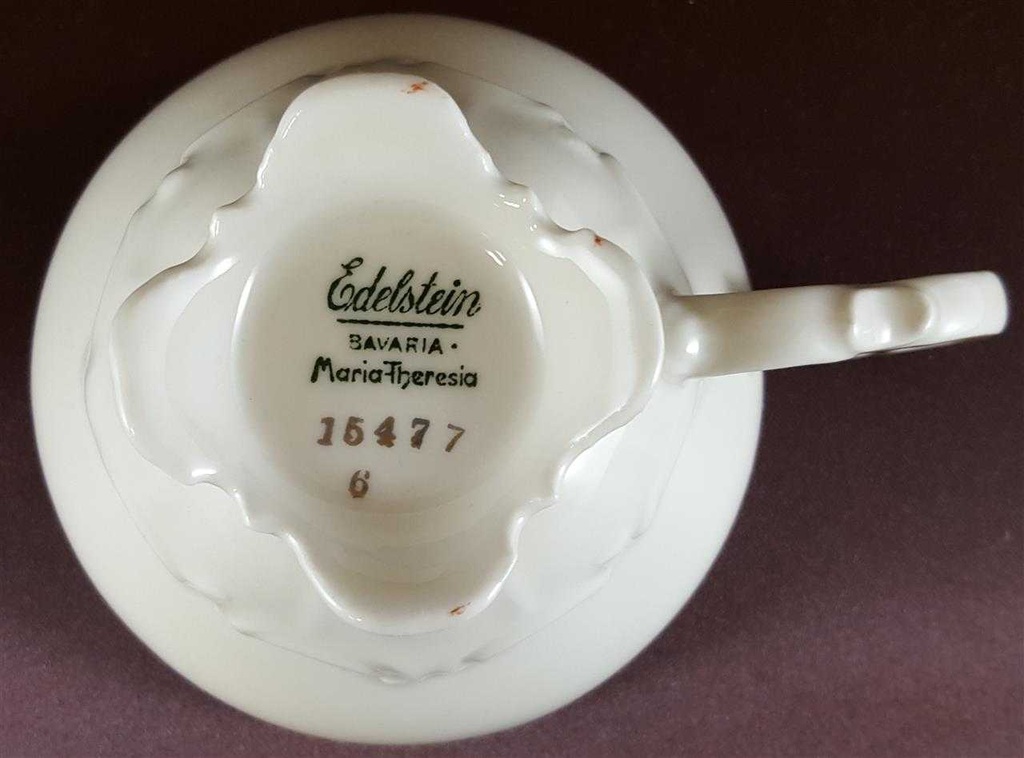 [160126129] Kaffeetasse Tasse Goldrand Edelstein Bavaria Maria Theresia 15477 gebraucht - sehr gut Bild 3