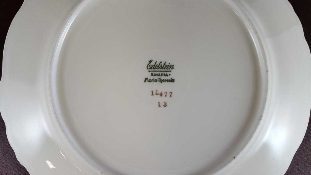 [160127131] Kuchenteller Dessertteller Goldrand 19,5 cm Edelstein Bavaria Maria Theresia 15477 gebraucht - gut Bild 3
