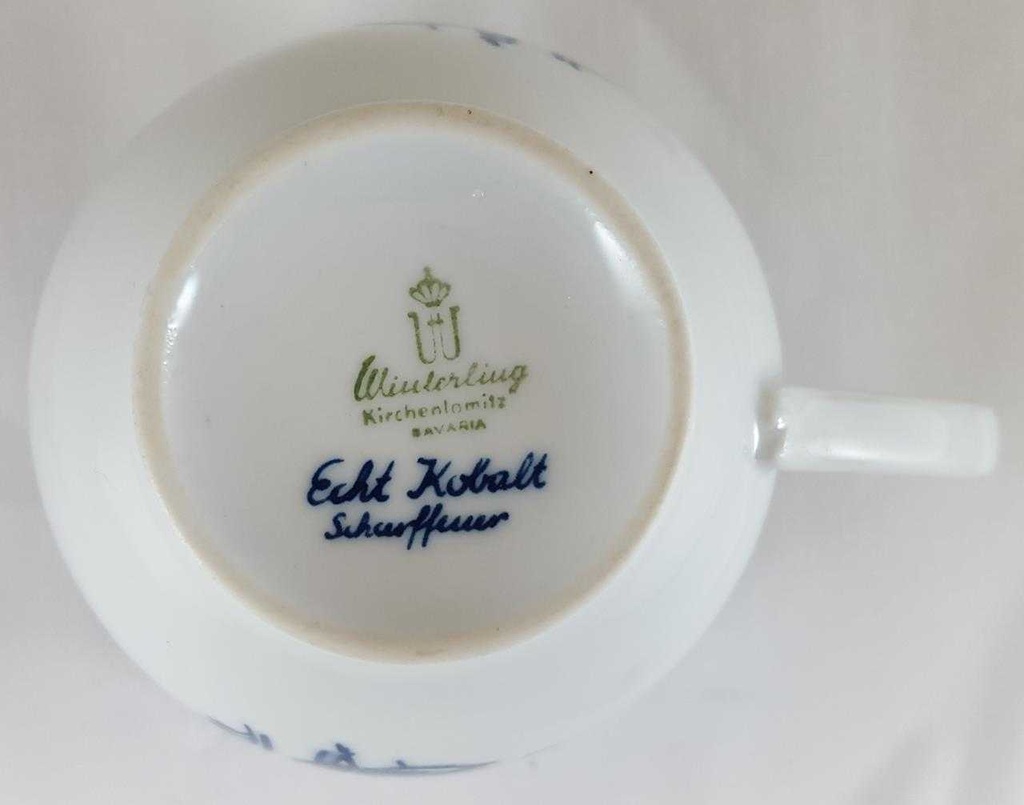[160127135] Kaffeetasse Tasse Winterling Kirchenlamitz Scharffeuer Zwiebelmuster gebraucht - gut Bild 4