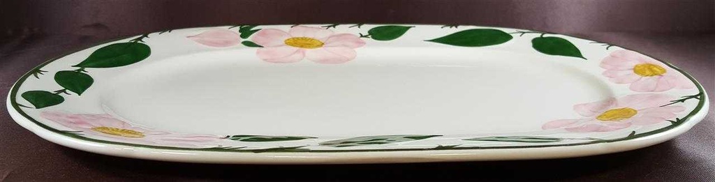[160205193] Fleischplatte 33x22,5 cm Villeroy & Boch Wildrose gebraucht - sehr gut Bild 2