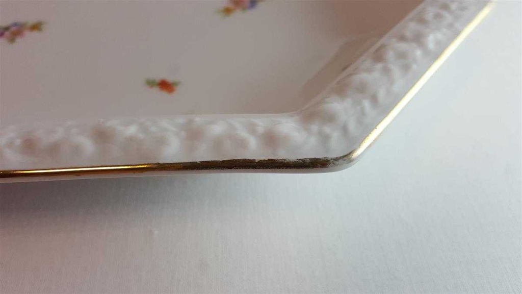 [16021046] Servierplatte groß 37,4x22,8 cm Rosenthal Maria Streublume II. Wahl gebraucht - gut Bild 3