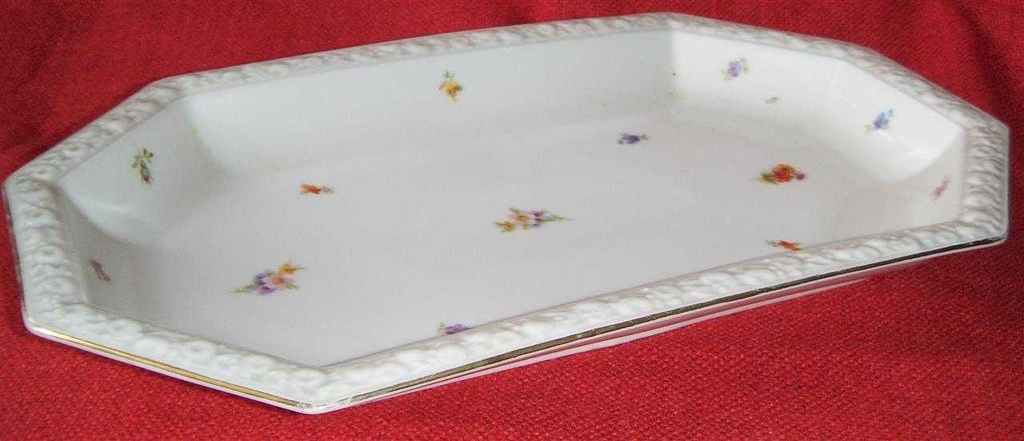 [16021046] Servierplatte groß 37,4x22,8 cm Rosenthal Maria Streublume II. Wahl gebraucht - gut Bild 7