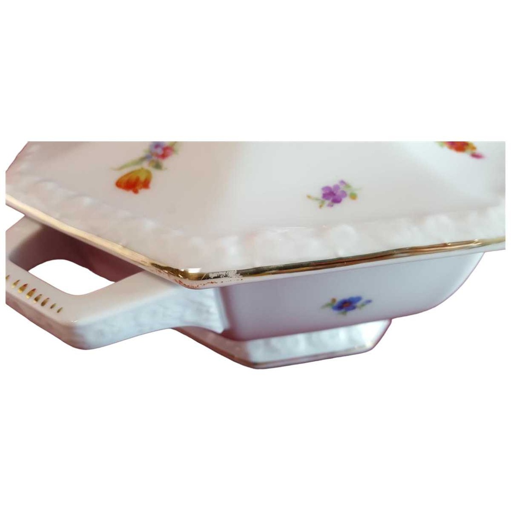 [16021050] Ragoutterrine Suppenterrine Suppenschüssel Terrine Servierschüssel Rosenthal Maria Streublume II. Wahl gebraucht - gut Bild 2