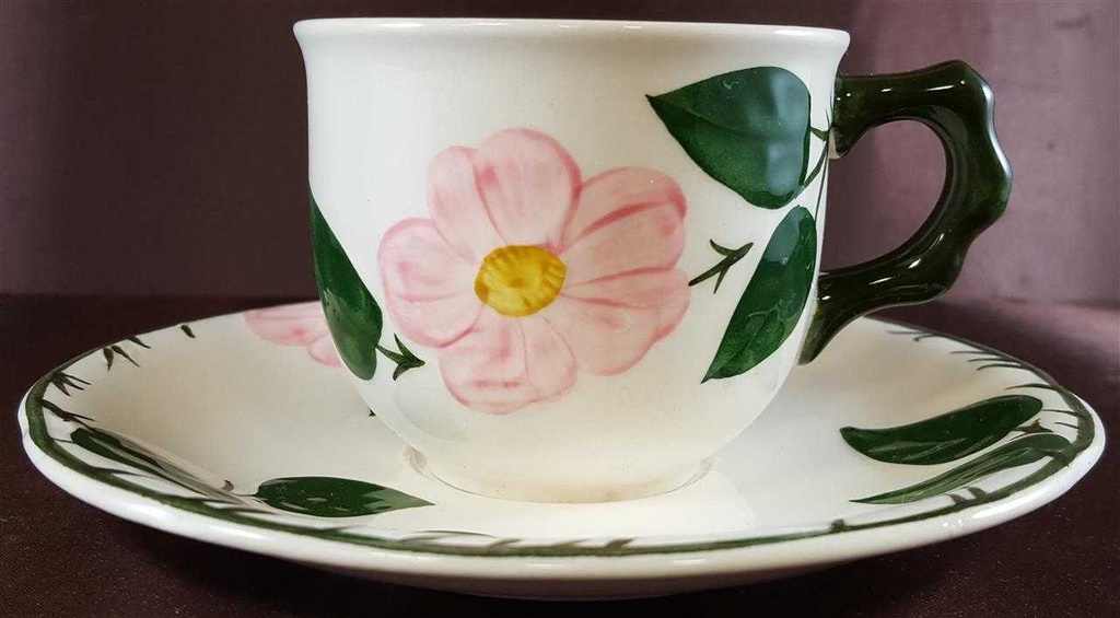 [16021181] Kaffeetasse mit Untertasse Tasse Villeroy & Boch Wildrose gebraucht - sehr gut Bild 3