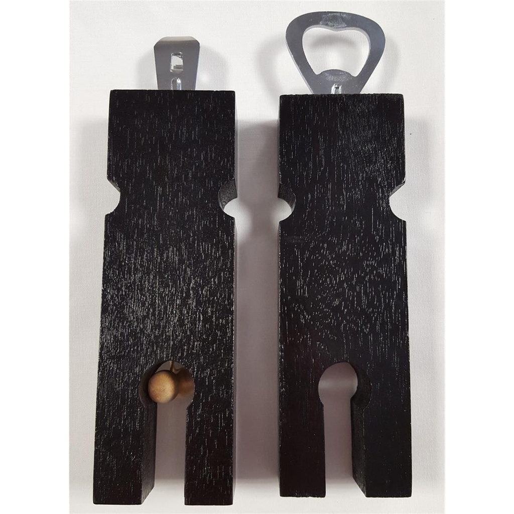 [1602273] Vintage Adam & Eva Dosenöffner Flaschenöffner Barset Ebenholz schwarz Bild 4