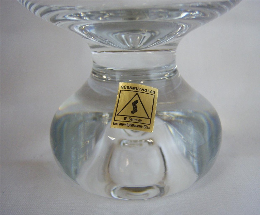 [16030214] Eisschale Eisbecher mundgeblasen Germany 10 cm Süssmuthglas Transparent gebraucht - gut Bild 2
