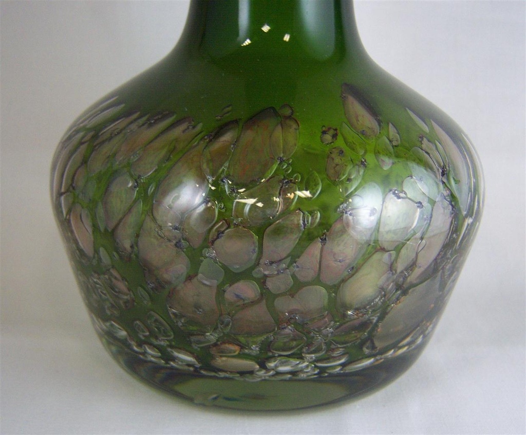[160322293] Blumenvase Glasvase Germany 23 cm Leichlingen Grün gebraucht - gut Bild 2