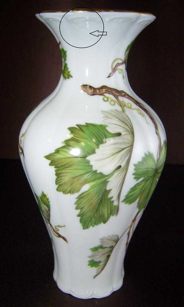 [160406355] Vase Goldrand Handarbeit Bavaria 20 cm Royal KPM gebraucht - gut Bild 6