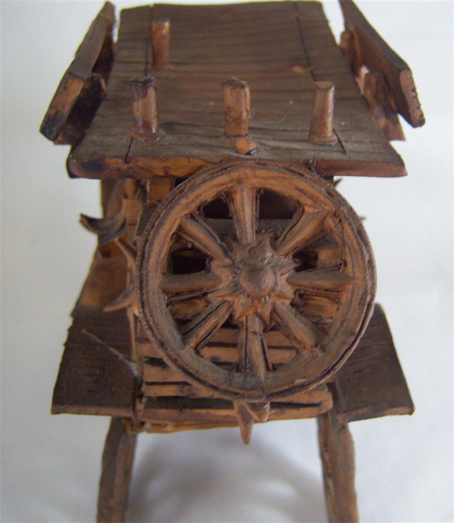 [160419394] Figur Skulptur Pferdekutsche Pferdefuhrwerk Keramik Handarbeit Deko Vintage/Retro/NostalgieStil Bild 5