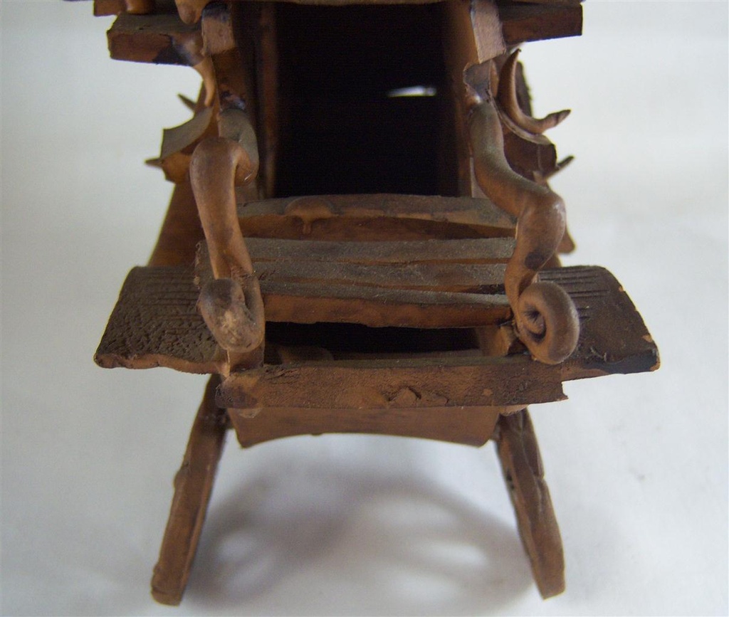 [160419394] Figur Skulptur Pferdekutsche Pferdefuhrwerk Keramik Handarbeit Deko Vintage/Retro/NostalgieStil Bild 8