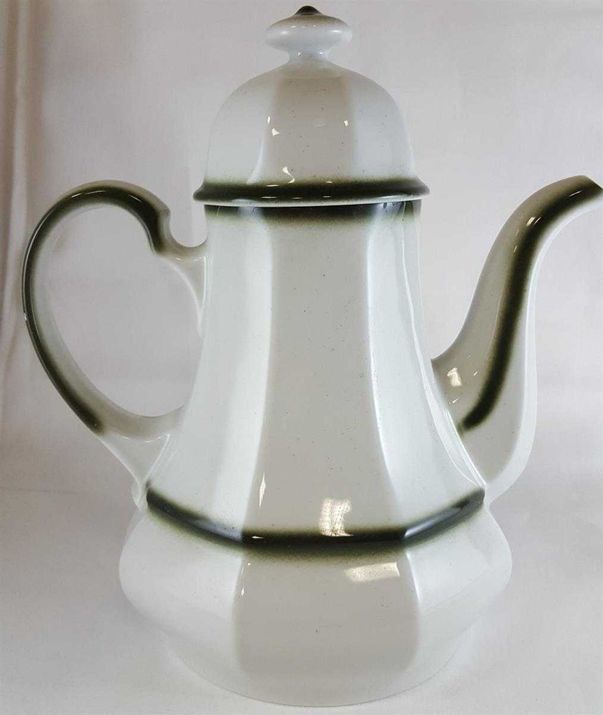 [160429510] Kaffeekanne Kanne 1,3 L Winterling Kirchenlamitz Bergamo Grüner Rand gebraucht - sehr gut Bild 3