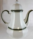 [160429510] Kaffeekanne Kanne 1,3 L Winterling Kirchenlamitz Bergamo Grüner Rand gebraucht - sehr gut Bild 3