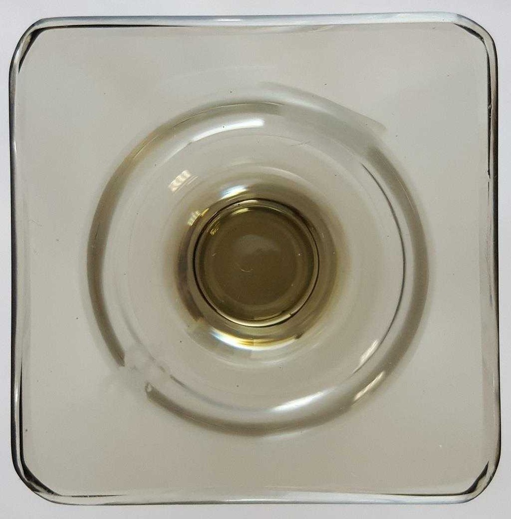 [160509531] Weinglas Weinrömer Überfangglas mit Gravur Rosenthal Rauchglas Georg Jensen Berlin Eckiger Fuß gebraucht - sehr gut Bild 3
