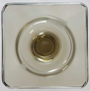 [160509531] Weinglas Weinrömer Überfangglas mit Gravur Rosenthal Rauchglas Georg Jensen Berlin Eckiger Fuß gebraucht - sehr gut Bild 3