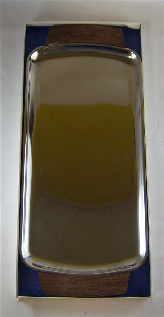 [1606160034] Servierplatte Serviertablett Königskuchenform 30 cm SuS Inox Silber gebraucht - gut Bild 2