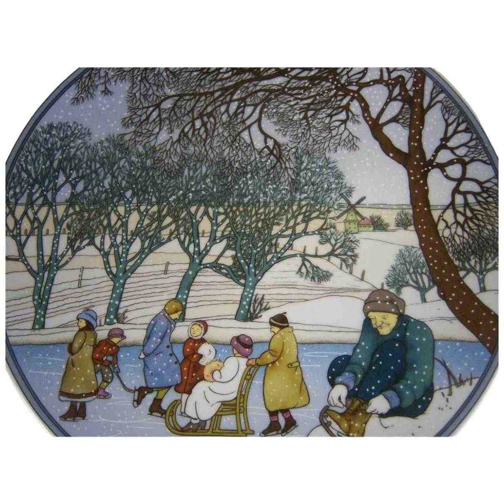 [1607060087] Wandteller Villeroy & Boch Winter gebraucht - sehr gut Bild 2
