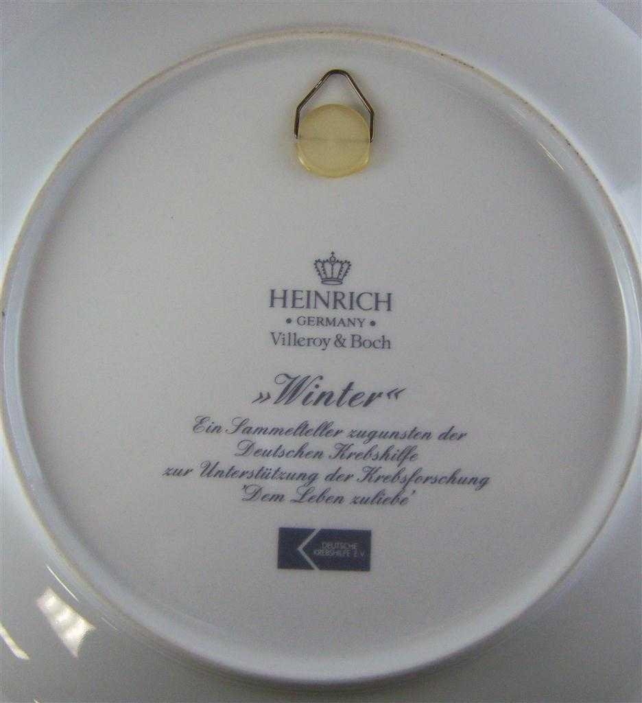 [1607060087] Wandteller Villeroy & Boch Winter gebraucht - sehr gut Bild 3