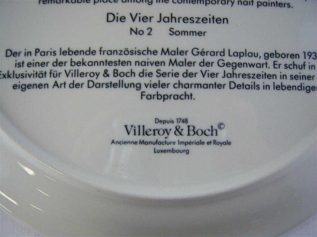 [1607060091] Wandteller Villeroy & Boch gebraucht - gut Bild 4